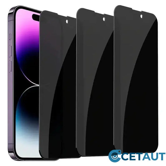 Anti-Scratch & Anti-Spy Tempered Glass Screen Protector for iPhone cetaut