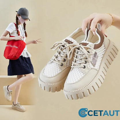 Atmungsaktive Sneaker mit 4,5 cm Höhe – bequem den ganzen Tag cetaut