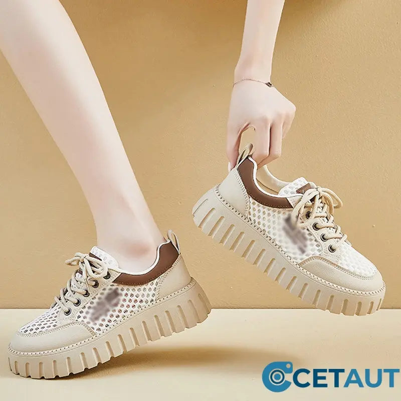 Atmungsaktive Sneaker mit 4,5 cm Höhe – bequem den ganzen Tag cetaut