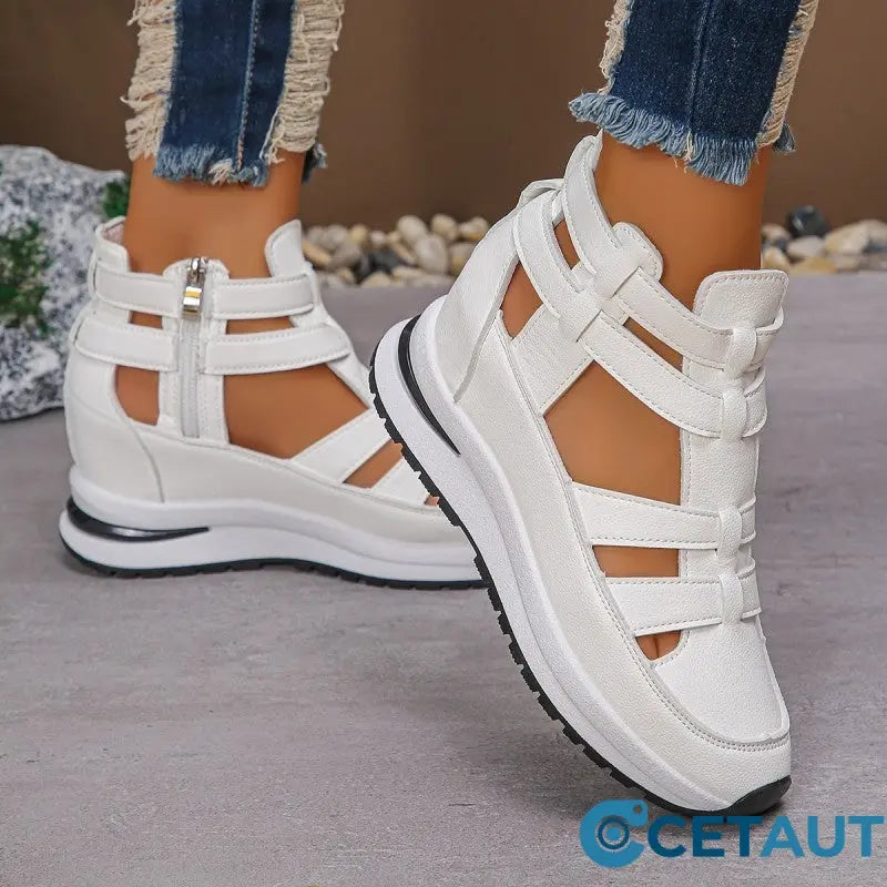 🔥Letzter Tag 50% Rabatt - Bequeme leichte Wedges mit seitlichem Reißverschluss cetaut