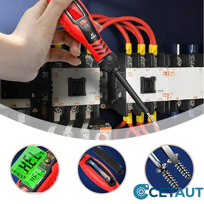 ✍️⚡Intelligenter berührungsloser Spannungsprüfer - sicheres und effizientes Werkzeug für Elektriker💡 cetaut