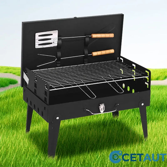 🚚 Livraison gratuite ! 🔥 Tragbarer faltbarer Holzkohlegrill für Outdoor-Kochen 🍖🔥🍃 cetaut