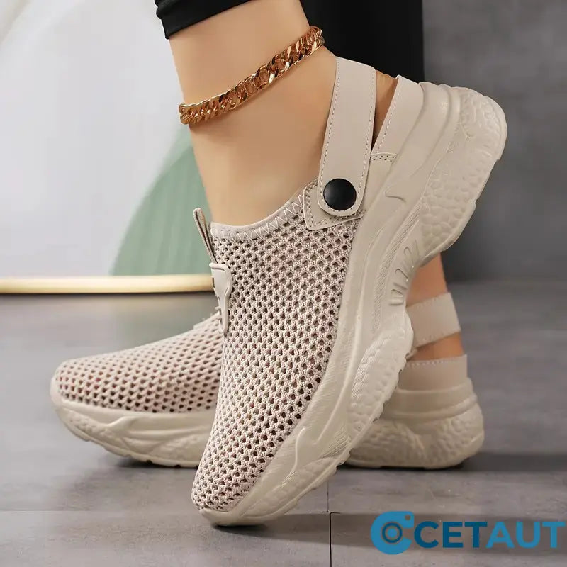 👟EVA-Sohlen federn jeden Schritt ab-Atmungsaktive, rutschfeste und lässige orthopädische Damen-Sneaker cetaut