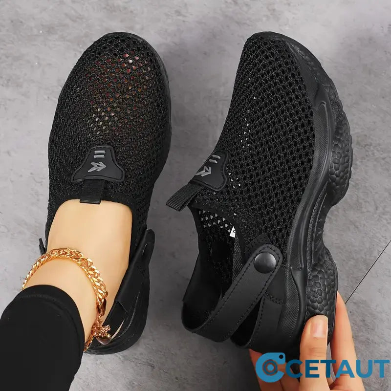 👟EVA-Sohlen federn jeden Schritt ab-Atmungsaktive, rutschfeste und lässige orthopädische Damen-Sneaker cetaut
