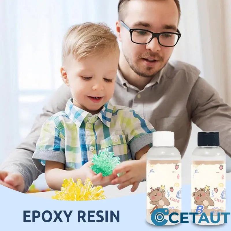 🎨Kristallklares Epoxidharz- und Härter-Set——Verwandle Ideen in glasklare Meisterwerke! cetaut
