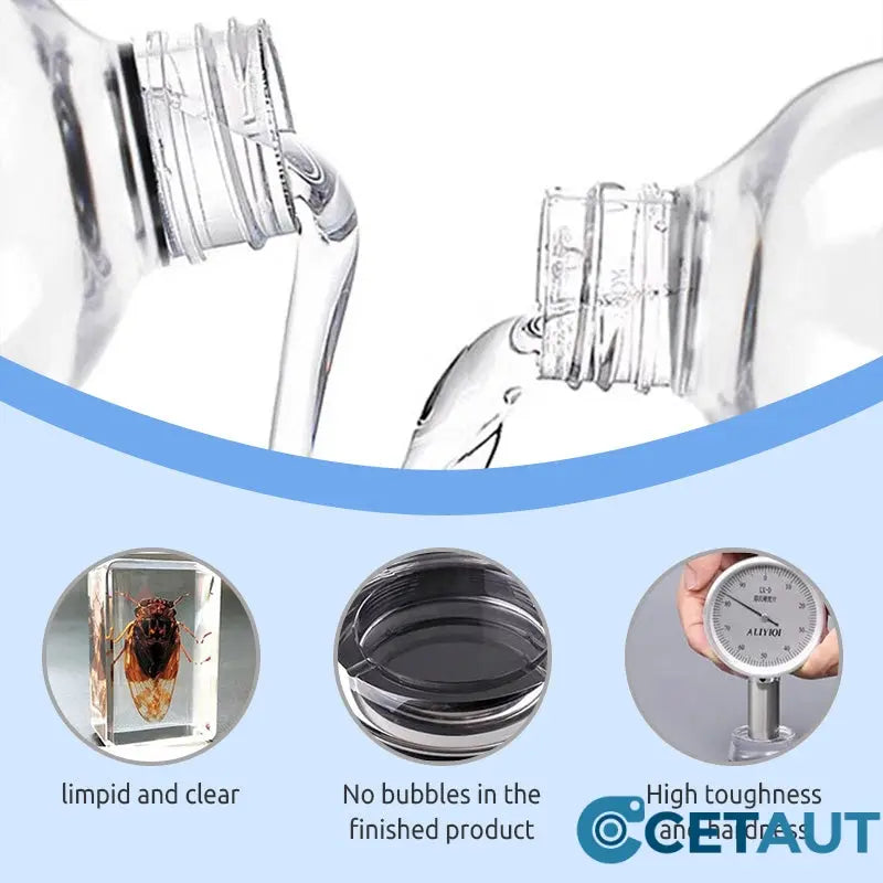 🎨Kristallklares Epoxidharz- und Härter-Set——Verwandle Ideen in glasklare Meisterwerke! cetaut