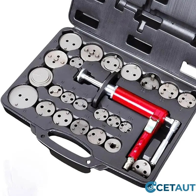 【20 € Rabatt für Neukunden】24-teiliges Druckluft-Bremskolbenrücksteller-Set – Für schnelles & sicheres Arbeiten an Scheibenbremsen cetaut