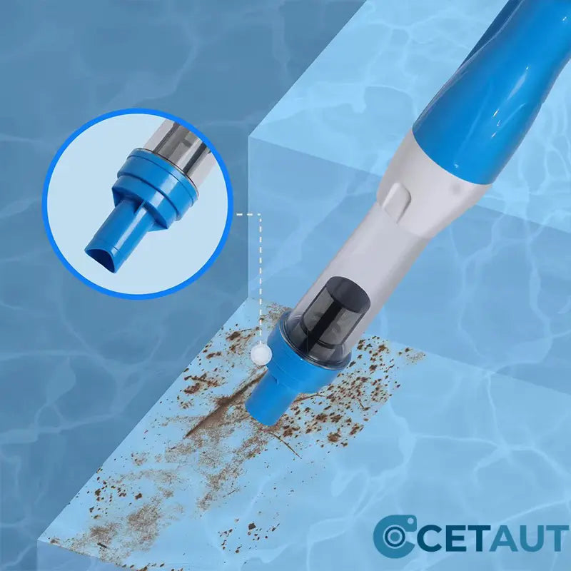 🏊3-in-1-Multifunktion-Pool-Reinigungsartefakt - Staubsaugbürste-Absaugung mit einem Klick fertig! Für Pool/Fischbecken/Badewanne Komplettes Zubehör cetaut