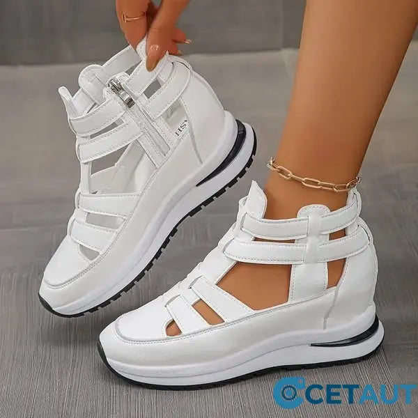 🔥Letzter Tag 50% Rabatt - Bequeme leichte Wedges mit seitlichem Reißverschluss cetaut