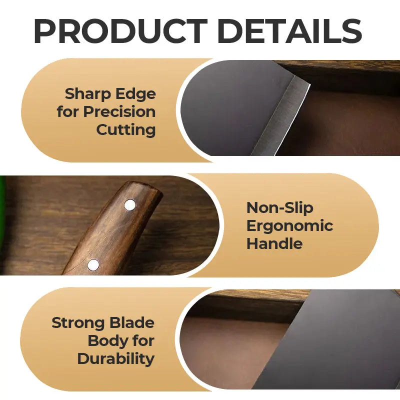 ✨ Professionelles Küchenmesser mit 15° V-Schliff – Härtebehandelt, ergonomisch & antihaft! Perfekt für präzises Schneiden, Würfeln & Hacken. Jetzt mit 30-Tage-Geld-zurück-Garantie cetaut