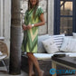 💕Charmantes Damenkleid mit lockerem Schnitt und Print cetaut