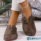 ✨ Frauen neue weiche synthetische Leder flache Schuhe cetaut