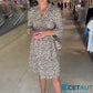 ⏳Begrenzte Zeit 50% Rabatt💥Trendiges, locker sitzendes Kleid mit V-Ausschnitt und Leopardenmuster für Damen cetaut