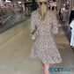 ⏳Begrenzte Zeit 50% Rabatt💥Trendiges, locker sitzendes Kleid mit V-Ausschnitt und Leopardenmuster für Damen cetaut