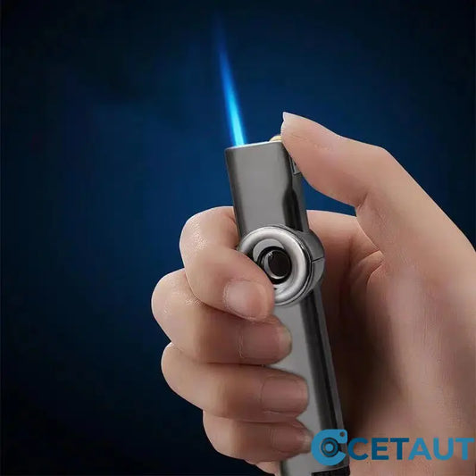 Compact Windproof Lighter with Adjustable Flame cetaut