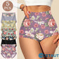 🌺 Damen High Waisted Baumwoll Slip Set – Blumenbedruckte Unterwäsche cetaut