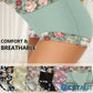 🌺 Damen High Waisted Baumwoll Slip Set – Blumenbedruckte Unterwäsche cetaut