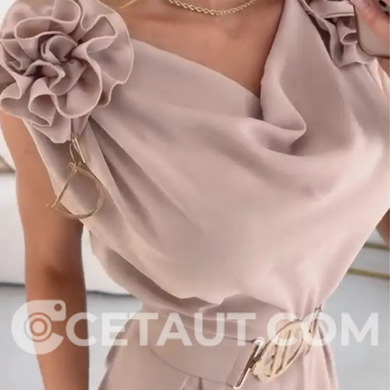 ✨Ärmelloser Jumpsuit für Frauen mit Blumenverzierung cetaut