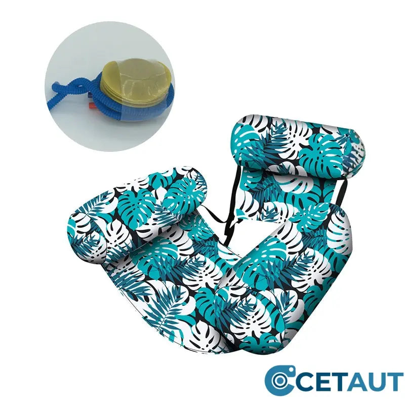 🌊Pool-Floater mit Tropen-Design: Leicht, stabil & blitzschnell aufgepumpt cetaut