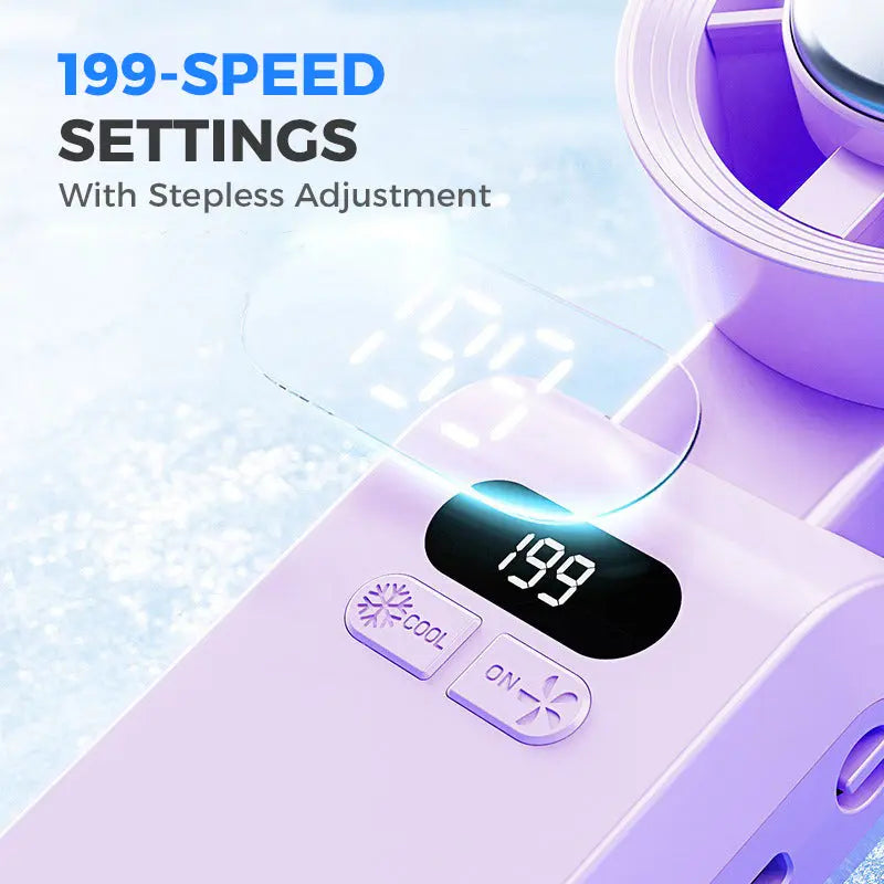 Handheld Portable Fan with Ice Cooler cetaut