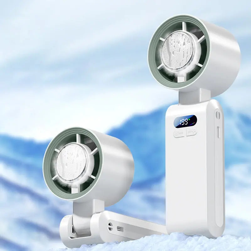 Handheld Portable Fan with Ice Cooler cetaut