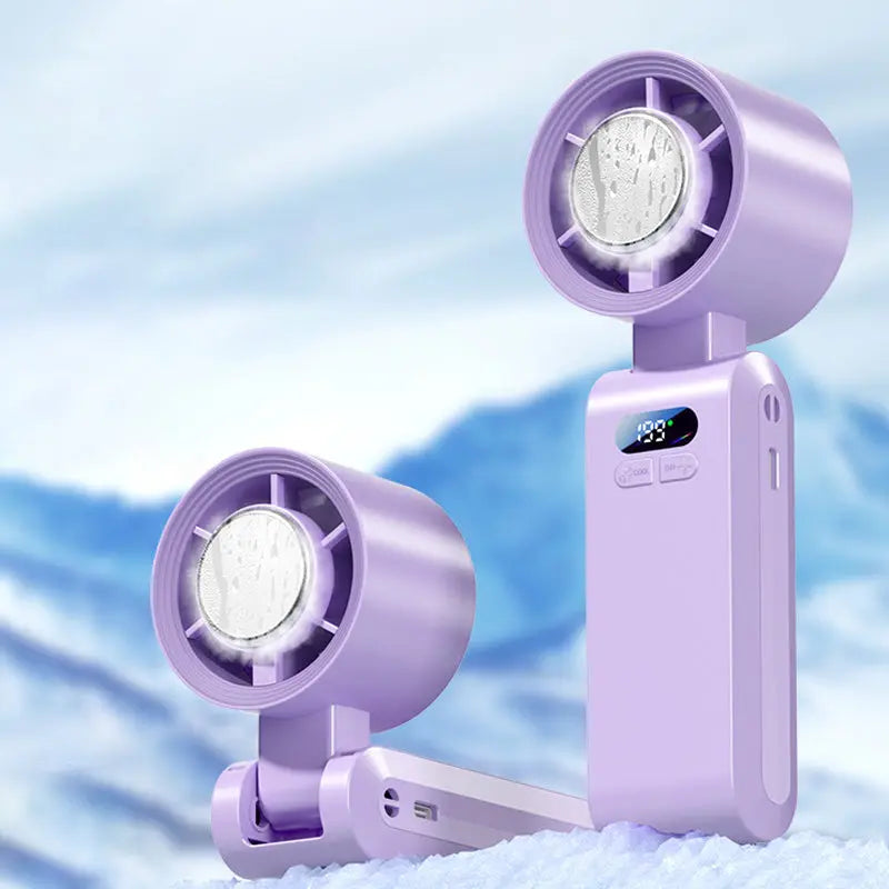Handheld Portable Fan with Ice Cooler cetaut
