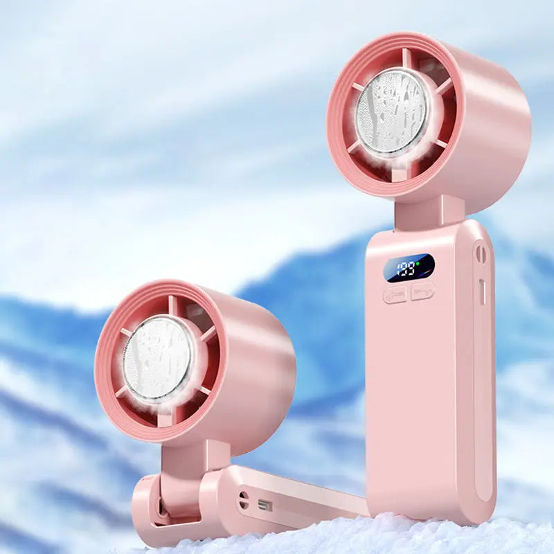 Handheld Portable Fan with Ice Cooler cetaut