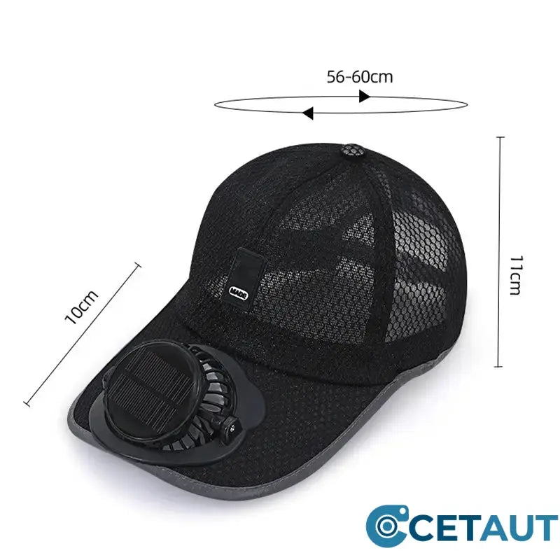 ⏳50 % Rabatt im Sommer⏰Atmungsaktive Baseballkappe mit Solarventilator🍃 cetaut