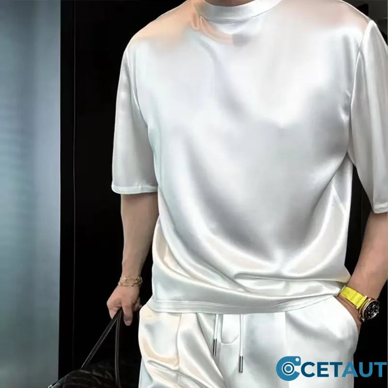 🔥Lässiger Herren-Zweiteiler: T-Shirt & Shorts in Unifarben cetaut