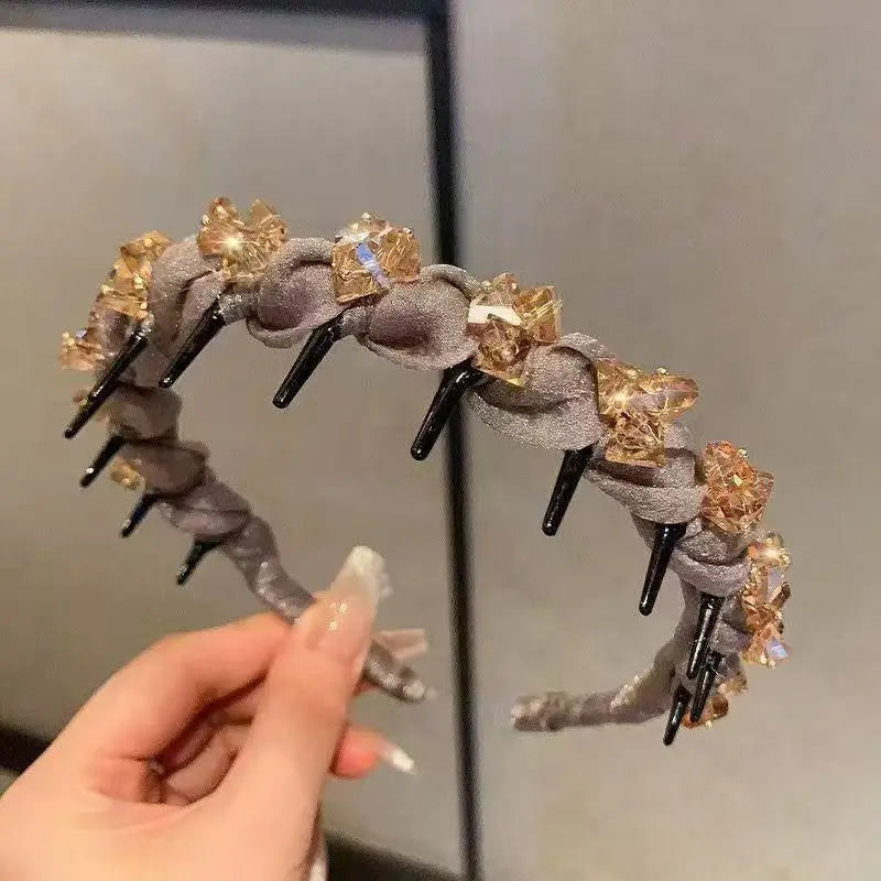 💎  Nur heute: 2. Band 50%!✨Strass-Haarband mit Zähnen | Elegantes & rutschfestes Design | Für Partys, Hochzeiten & Alltag | Mehrere Farben | Hochwertige Verarbeitung ✨ cetaut