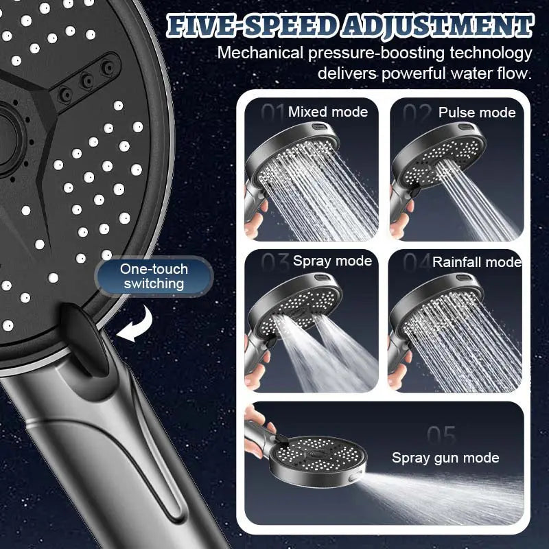 🔥 Heißer Verkauf 🔥 Multifunktionaler Hochdruck-Handbrausekopf – Jetzt 50 % Rabatt! 🚿💦 cetaut