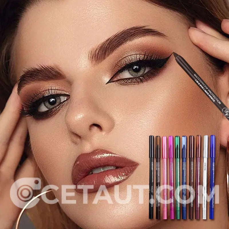 🔥✨ Begrenzte Zeit 50% Rabatt - 10 farbenfrohe Gel-Eyeliner (Ultra lang anhaltend, leuchtende Farben) cetaut