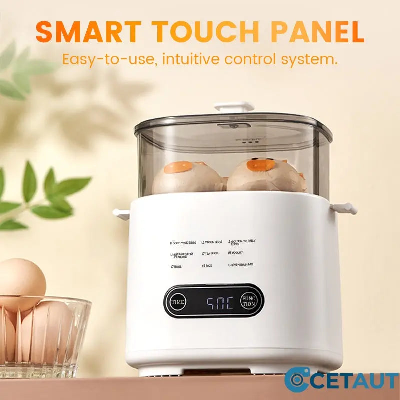 Mini-Multifunktions-Eierkocher-Set mit Smart-Touch-Panel cetaut