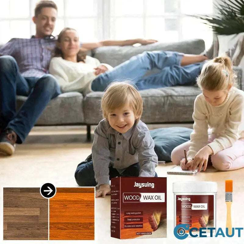 Holzreiniger & Politur - mit Premium-Bürste cetaut