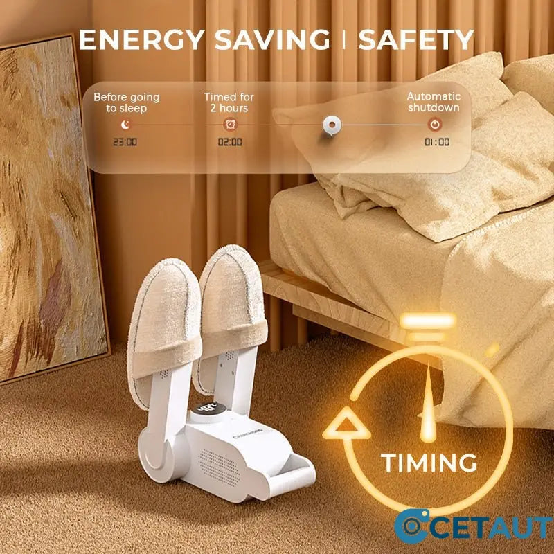 Retractable UV sterilizing shoe dryer cetaut
