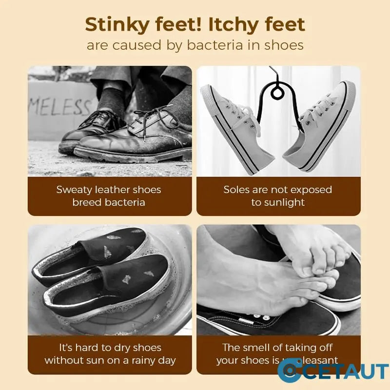 Retractable UV sterilizing shoe dryer cetaut