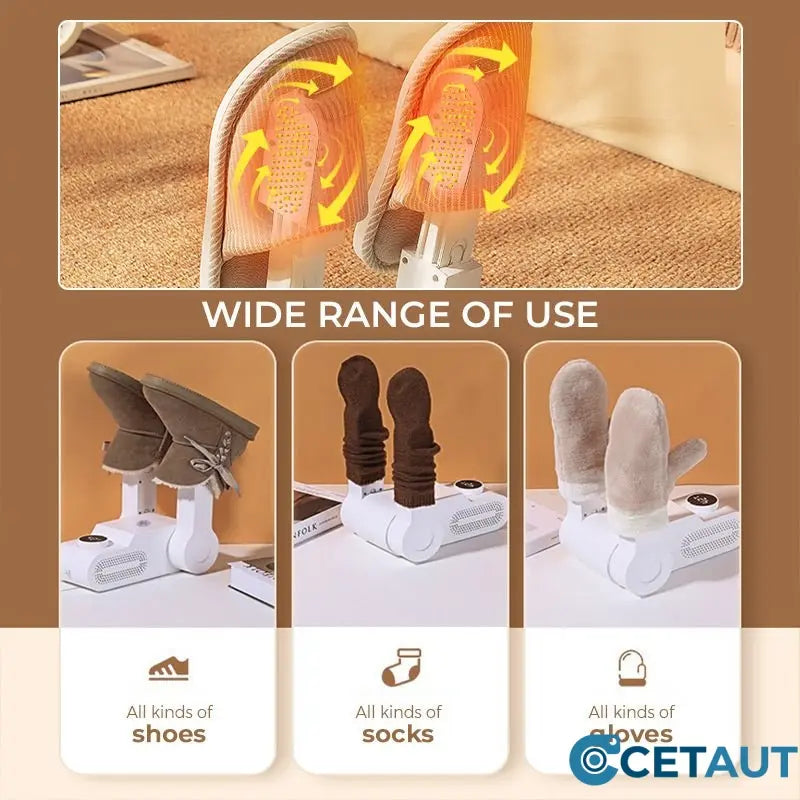 Retractable UV sterilizing shoe dryer cetaut