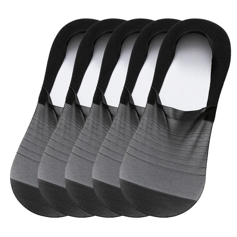 🧦5 Paar Ice-Seiden No-Show Socken – Ultra-dünn, rutschfest & atmungsaktiv für Sneaker & Loafer (50% Rabatt) cetaut