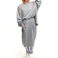 ✨2-teiliges Set aus Rundhals-Sweatshirt und Rock für Damen cetaut