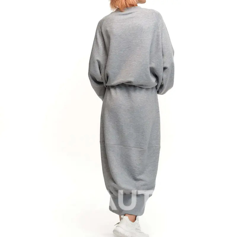 ✨2-teiliges Set aus Rundhals-Sweatshirt und Rock für Damen cetaut