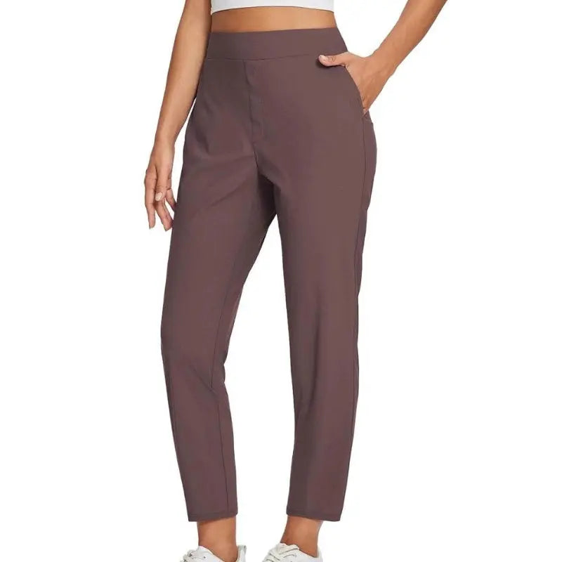 ⏳Begrenzte Zeit 50% Rabatt💥Elastische Damenhose mit hoher Taille und Reißverschlusstaschen cetaut