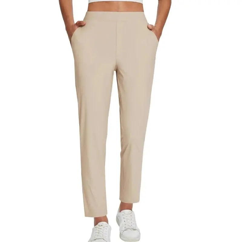 ⏳Begrenzte Zeit 50% Rabatt💥Elastische Damenhose mit hoher Taille und Reißverschlusstaschen cetaut