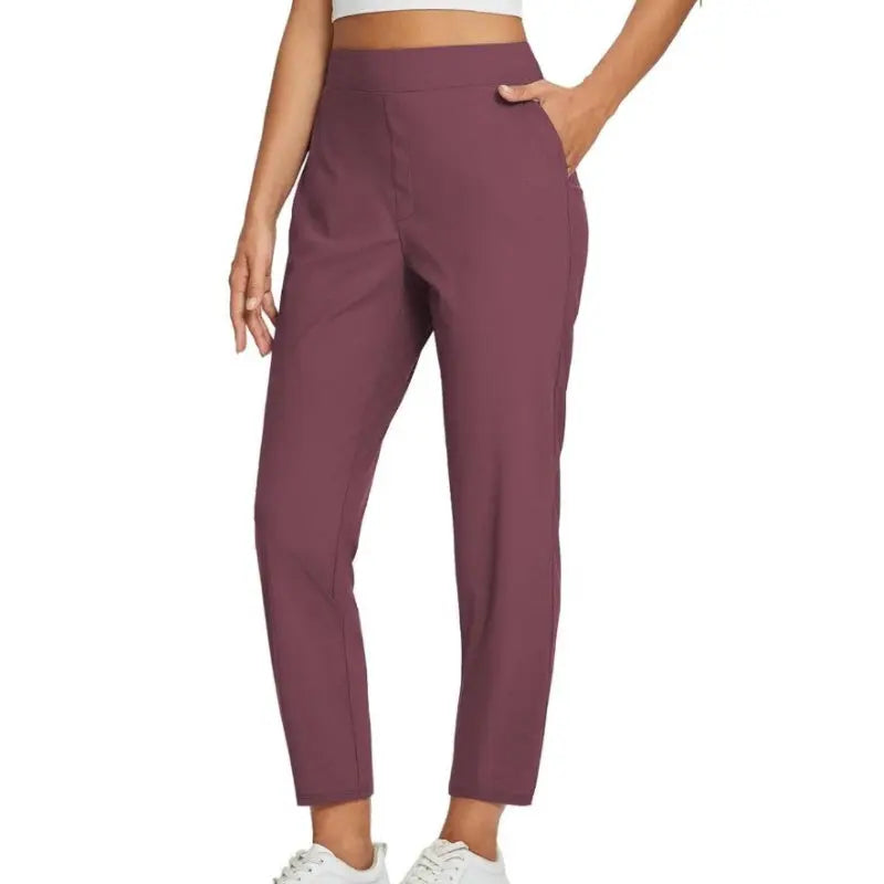 ⏳Begrenzte Zeit 50% Rabatt💥Elastische Damenhose mit hoher Taille und Reißverschlusstaschen cetaut