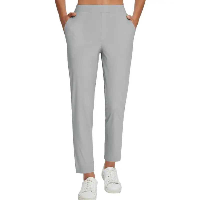 ⏳Begrenzte Zeit 50% Rabatt💥Elastische Damenhose mit hoher Taille und Reißverschlusstaschen cetaut