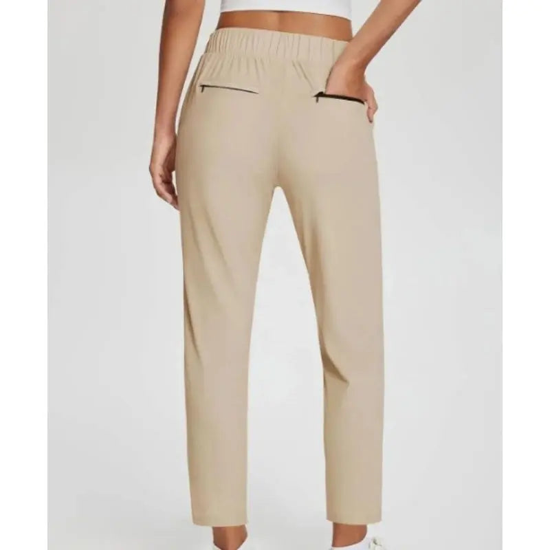 ⏳Begrenzte Zeit 50% Rabatt💥Elastische Damenhose mit hoher Taille und Reißverschlusstaschen cetaut