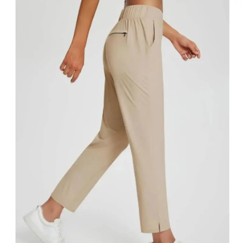 ⏳Begrenzte Zeit 50% Rabatt💥Elastische Damenhose mit hoher Taille und Reißverschlusstaschen cetaut