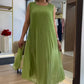 ⏳ LETZTER TAG IM ANGEBOT: 50% Rabatt auf das zweite Produkt💃🏻Ärmelloses Plisseekleid aus Chiffon – Elegant, atmungsaktiv & perfekt für jeden Anlass! 🌿 cetaut