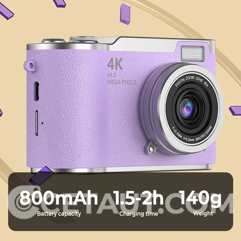 4K HD Flip-Screen Digital Camera✈️32GB-64GB free shipping cetaut