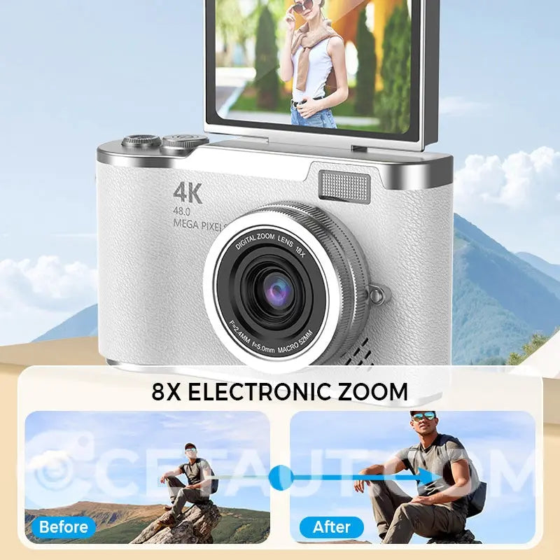 4K HD Flip-Screen Digital Camera✈️32GB-64GB free shipping cetaut