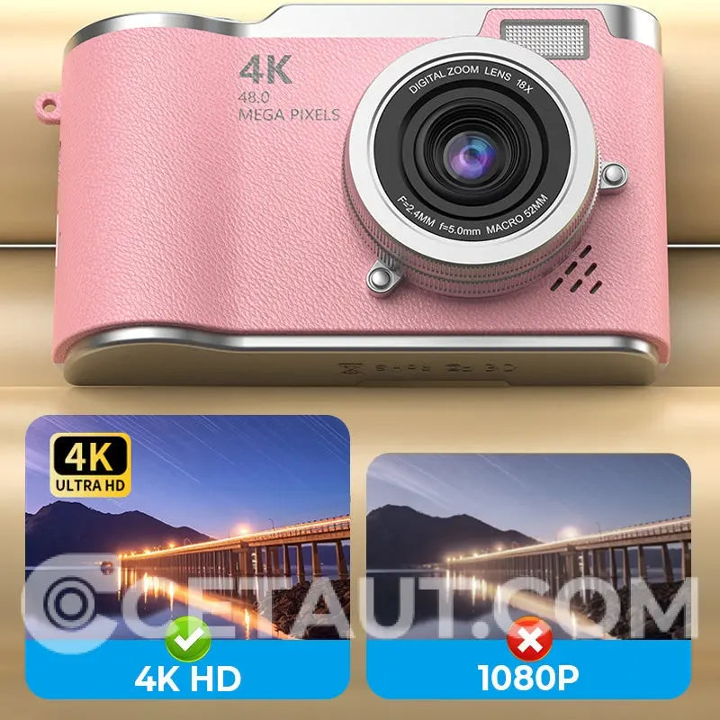 4K HD Flip-Screen Digital Camera✈️32GB-64GB free shipping cetaut
